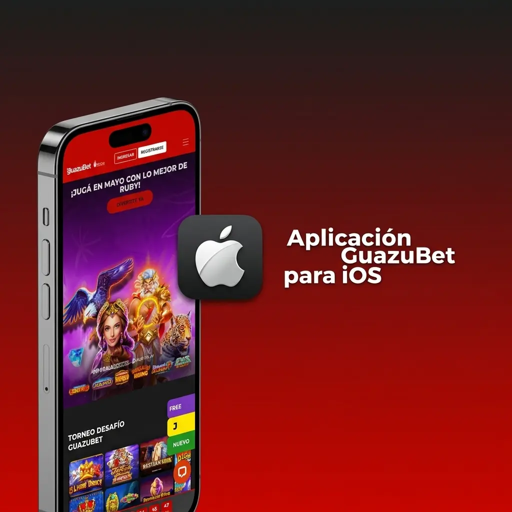 Aplicación móvil GuazuBet para iOS en iPhone y iPad con apuestas deportivas y casino en vivo