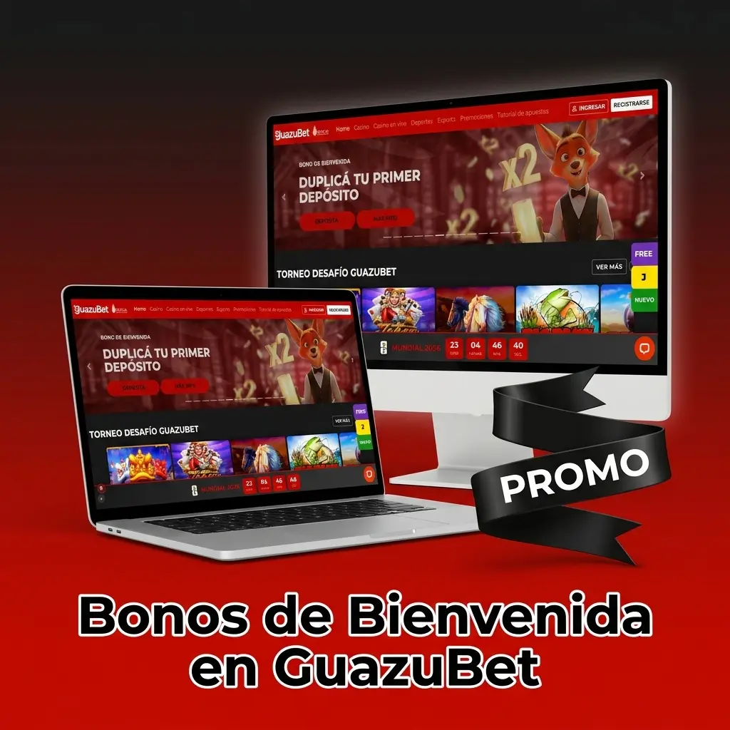 Bonos de bienvenida en GuazuBet: hasta ARS 20.000 en casino, slots, casino en vivo y apuestas deportivas.