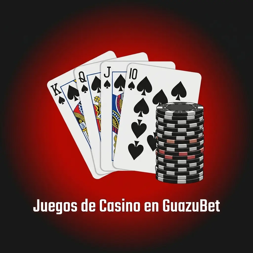 Juegos de casino en GuazuBet: tragamonedas, ruleta, blackjack, baccarat, póker y más disponibles en móvil y escritorio